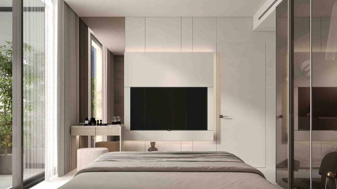 AMRA furnished residence bedroom